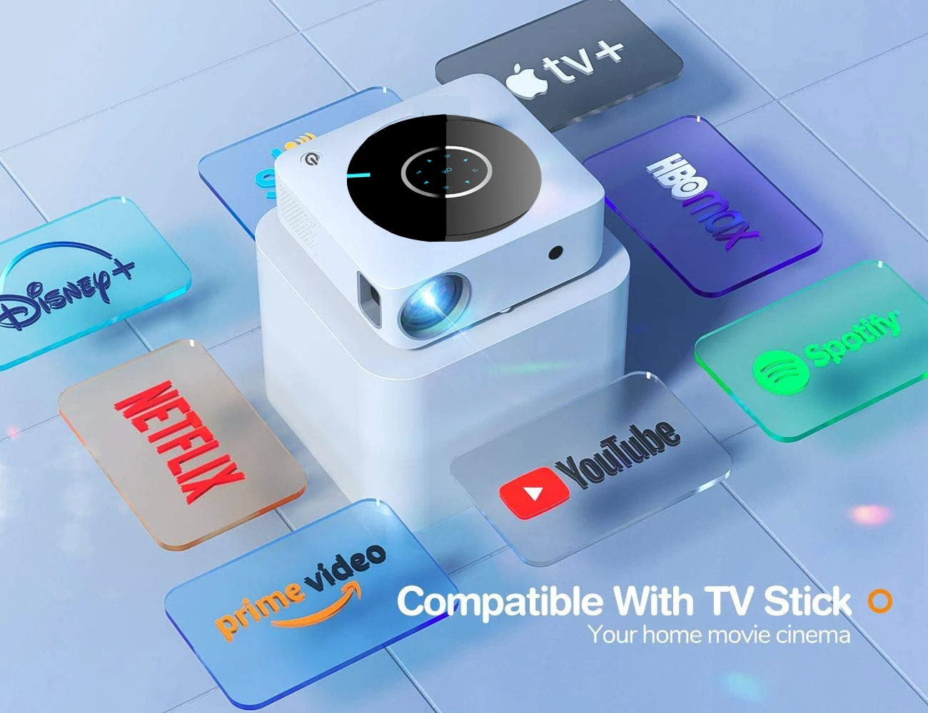 2022 Amazon full hd 300 дюймов ust mi 7000 люмен Wi-Fi динамик 1080p DLP 4K видео лазерный умный Короткофокусный