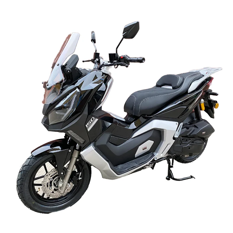150cc Moped Gas Scooter with Water-Cooled EFI System 4 Stroke Engine EPA Certified Petrol Motorcycle with Disc Brake