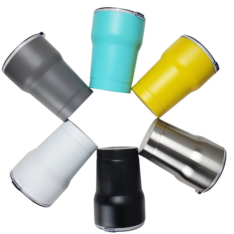 Wholesale 10oz 10 oz Insulated Lowball 10 Ounce Powder Coated Low Ball Stainless Steel Blank Sublimation Tumbler Cup with Lids