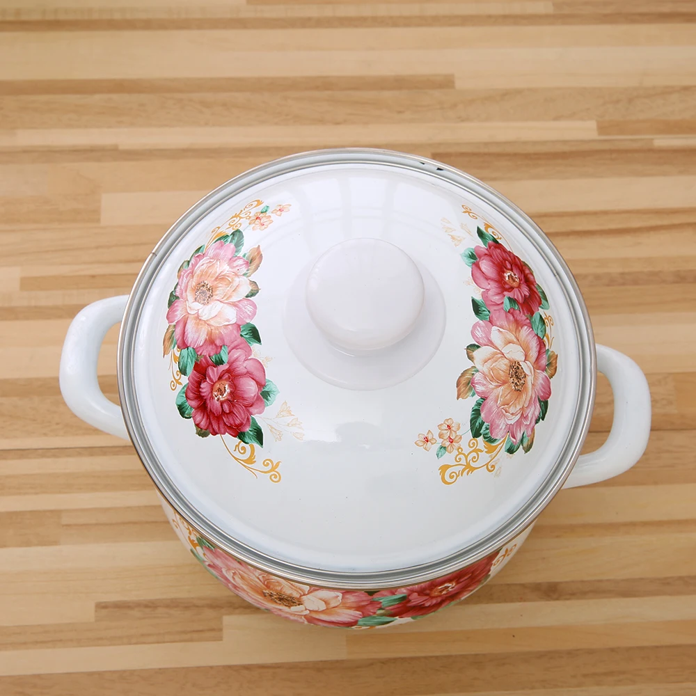 771DB Rani High quality factory Non Stick Pots Enamel casserole storage container cookware set for kitchenware