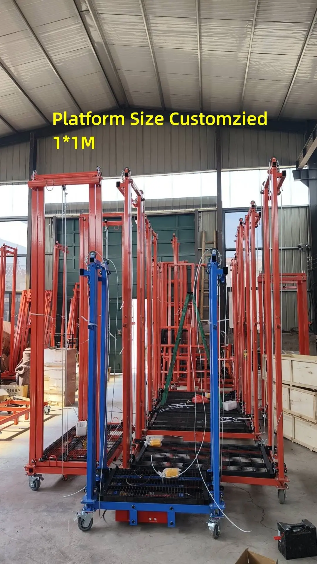 Electric Lifting Scaffolding Mobile,Indoor Freight Lift Electric Lifting Scaffolding For Sale