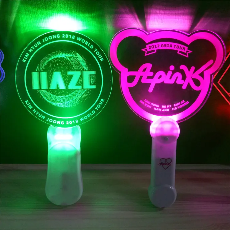 Cheering LED Glow Stick Festival Party Flashing Light Stick Product Name and PP Plastic Type Plastic Hand Clapper for Cheering