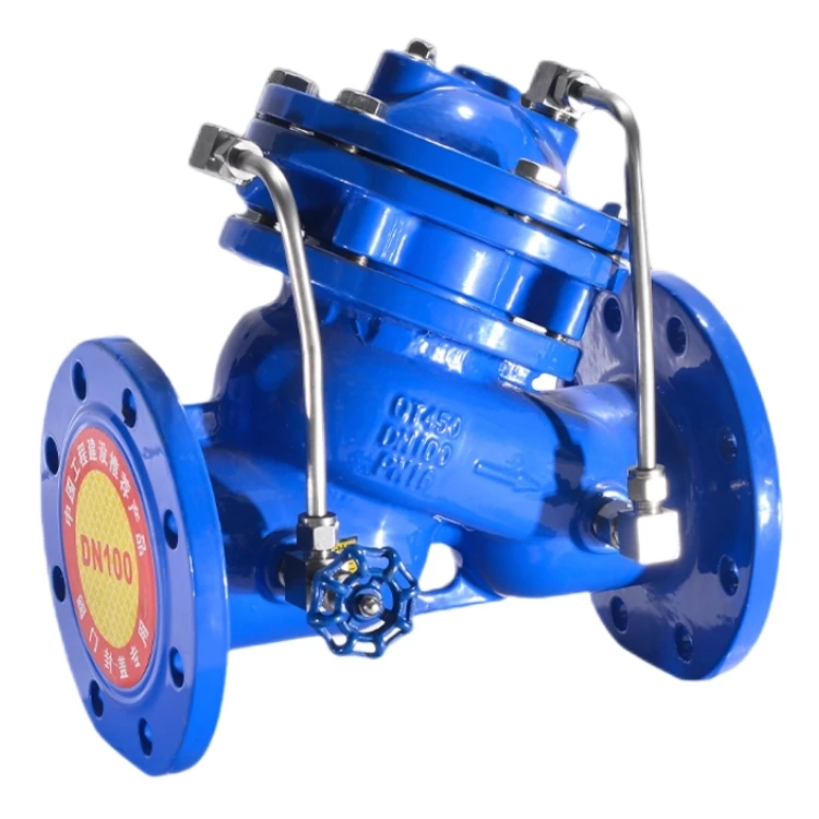 CQATMT Multifunctional Pump Control Valve Hot Sale Jd745X Blue Multi-Function Water Pump Control Valve