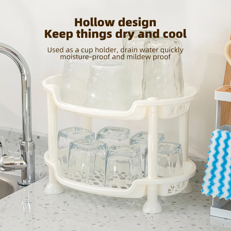 Wholesale Bathroom Household Multi-layer Kitchen Plastic Storage Organizer Shelf Storage Rack