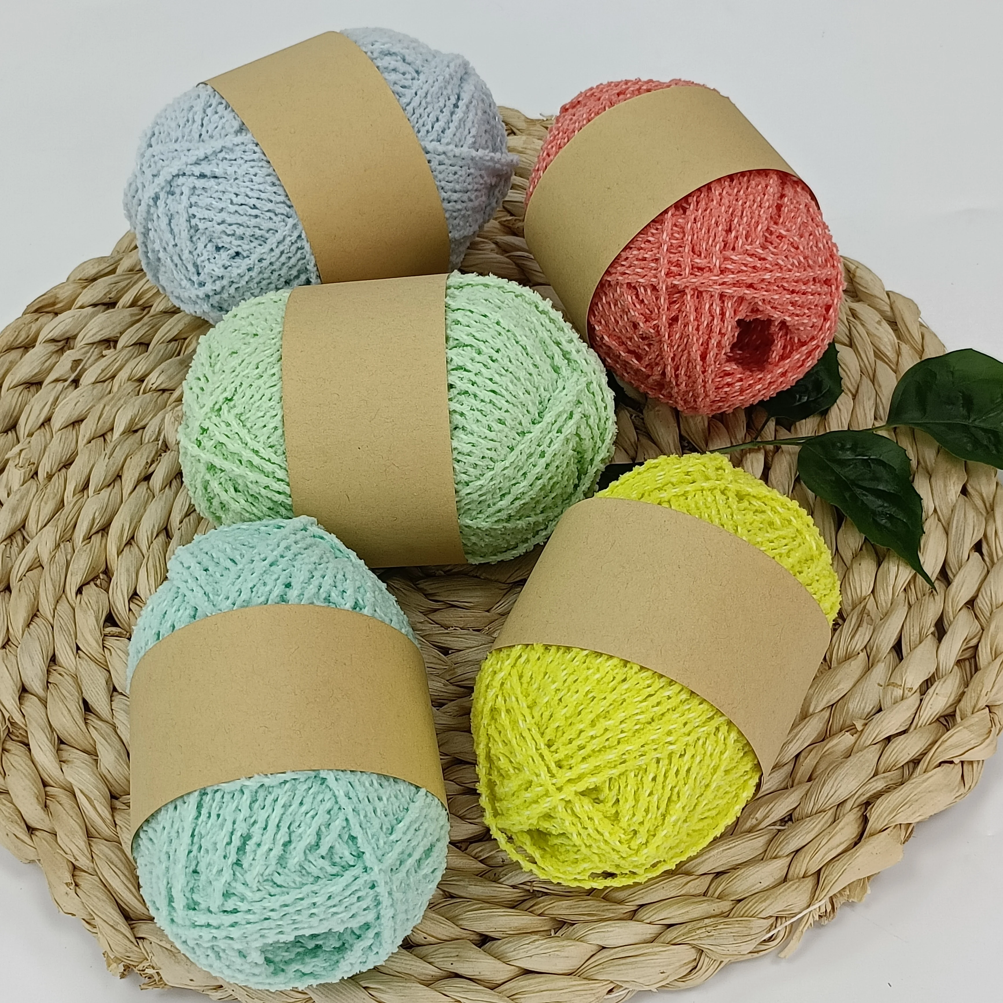 Rainbow colors luminous knitting thread glow in the dark yarn glow in the dark crochet Yarn