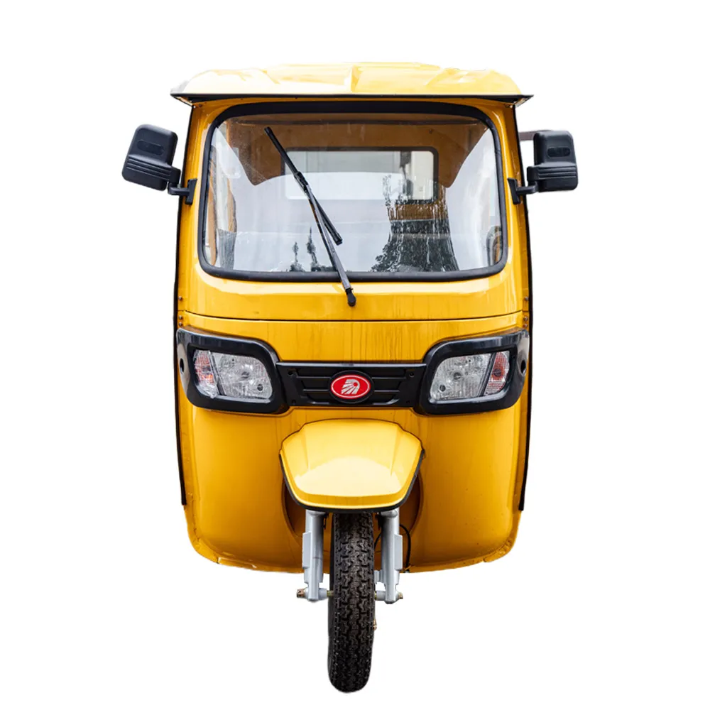 Electric passenger tricycle tuk-tuk passenger with canopy fully enclosed 800w 1000w 1500w trechargeable electric tricycle