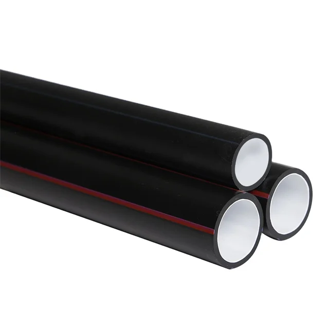 2mm Thickness Telecommunication Cable Protection OEM 32/28 HDPE Silicon Core Protection Duct Conduit Pipe