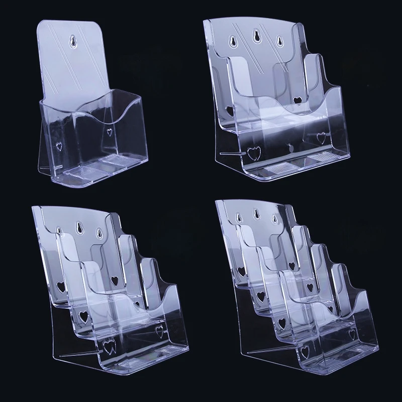 Wholesale Plastic Brochure Holder Acrylic Brochure Holder For Pamphlet Flyer Literature Rack Card Leaflet Holder