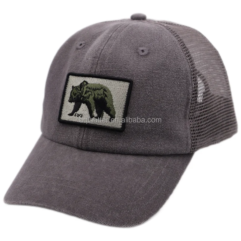 Высококачественная мягкая парусиновая хлопковая 6-панельная Кепка для дальнобойщика с вышивкой патч для папы дальнобойщика на заказ