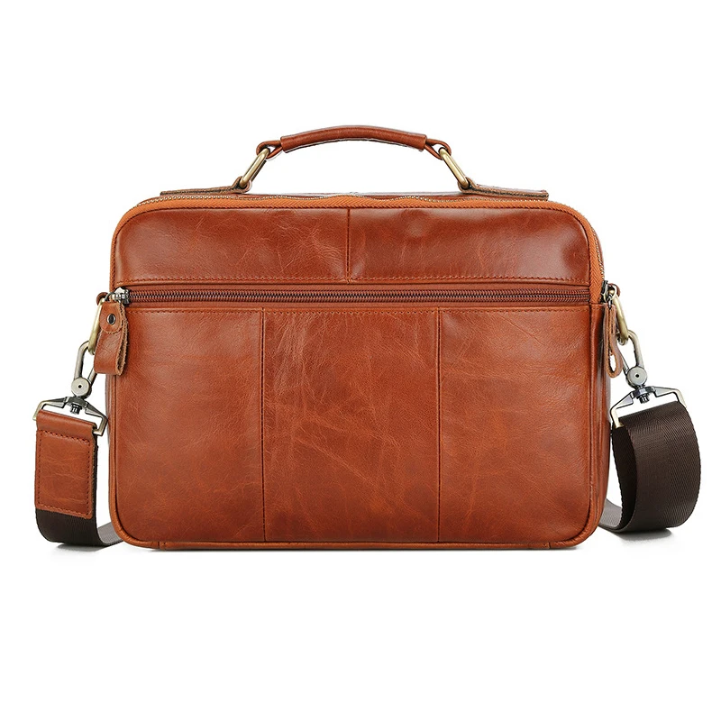 2024 Custom Luxury Genuine Leather Briefcases Bag For Business Men Handbag
