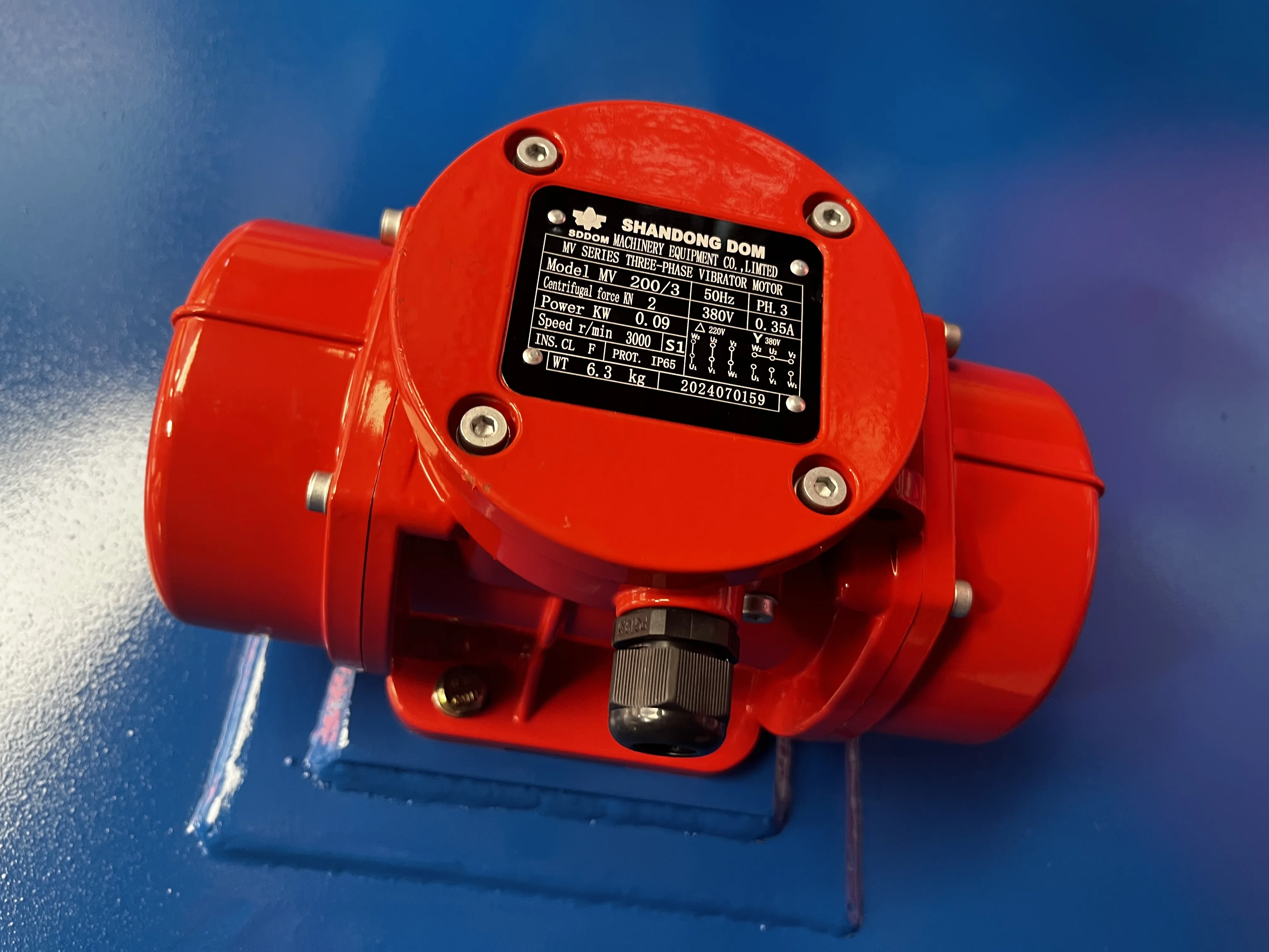 3000rpm Vibrator Vibration Motor 3 Phase Vibratory Motor for Brick Machine and Filling Machine