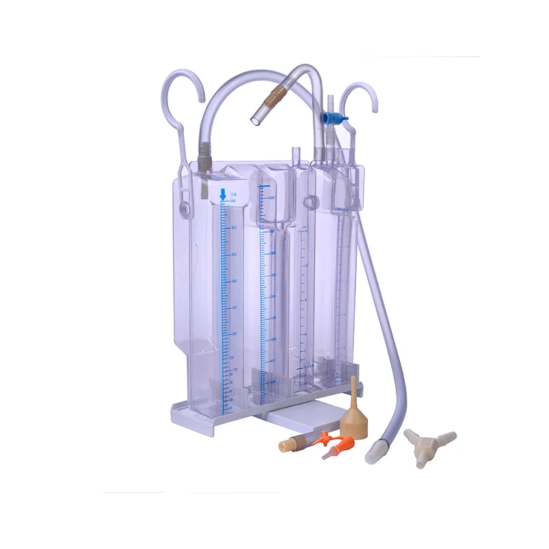 Medical pvc plastic CE approved ISO13485 Chest Thoracic drainage bottle system