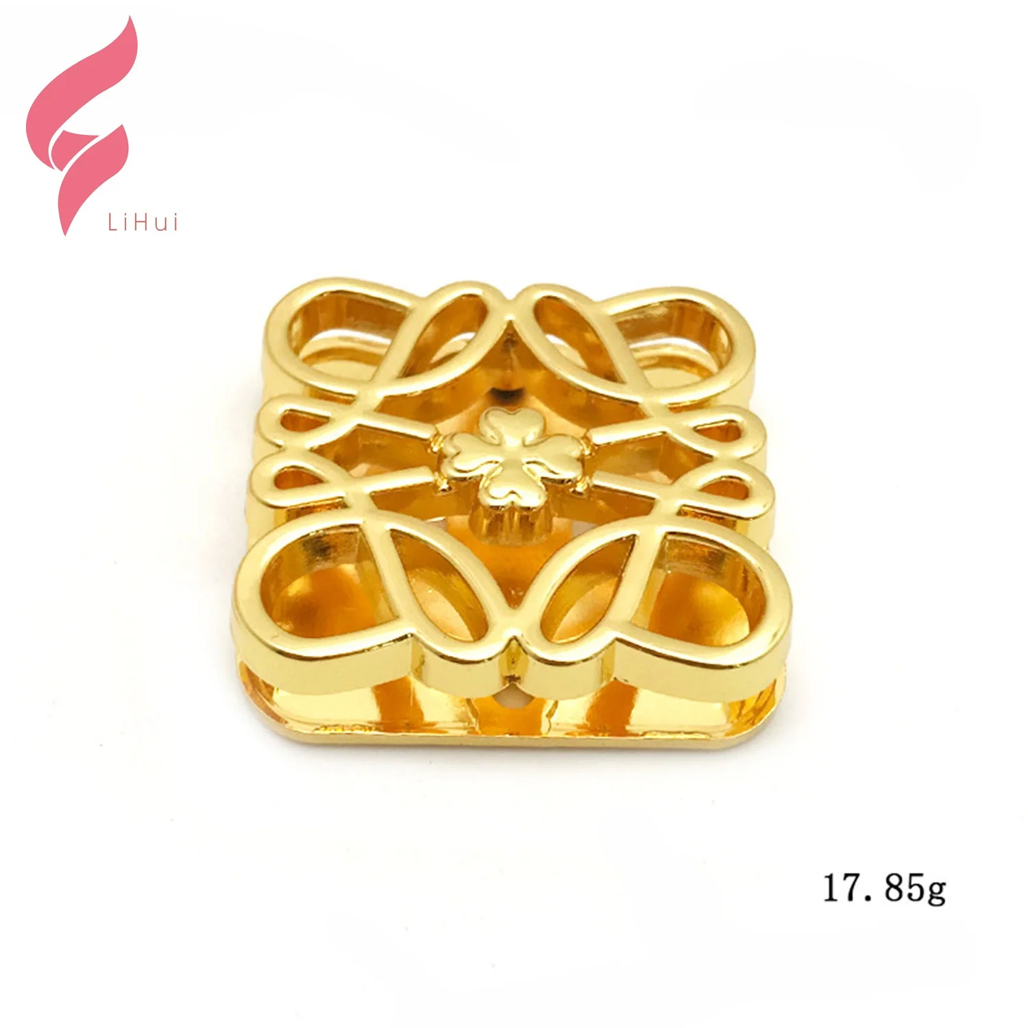 LiHui hardware snap button press studs lock box push turn magnetic snap rivets for handbags