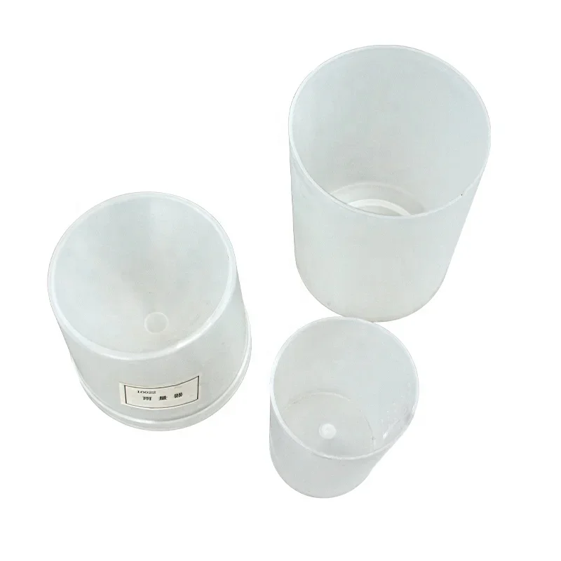 Home Garden Outdoor White Plastic Rain Gauge