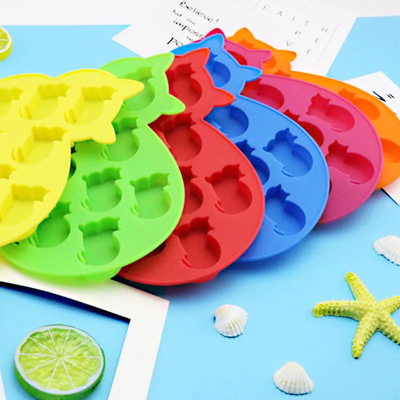 Cat Shape Silicone Ice Cube Mold Candy Novelty Mini Silicone Cat Making Mold Cute Cat Chocolate Mold