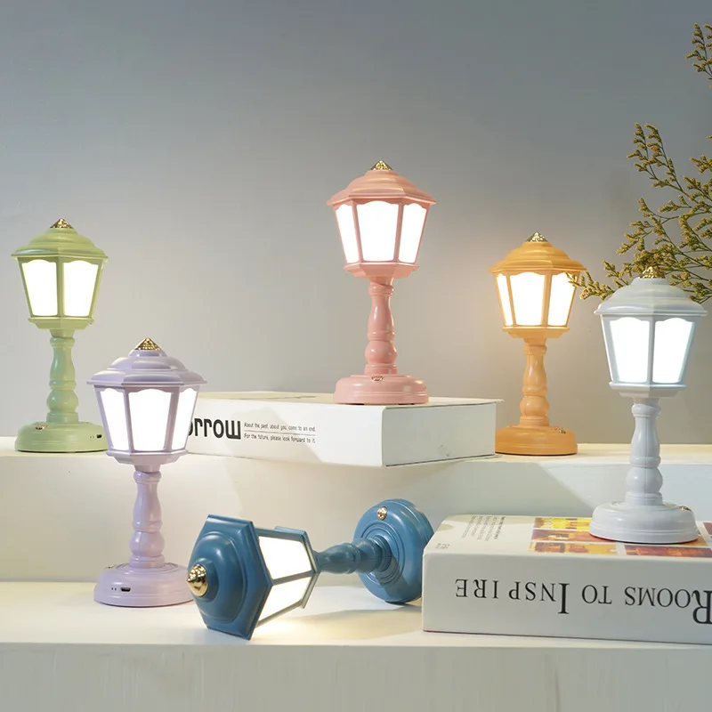 Rechargeable LED Button Switch Book Lights Europe Style Eye Caring Desk Table Lamps for Children Kids Student