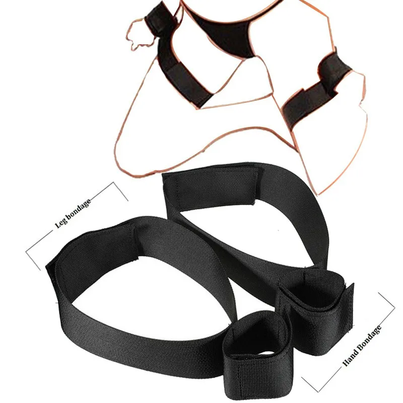 Bdsm Restraint Slave Kit Sex Handcuffs and Leg Bondage