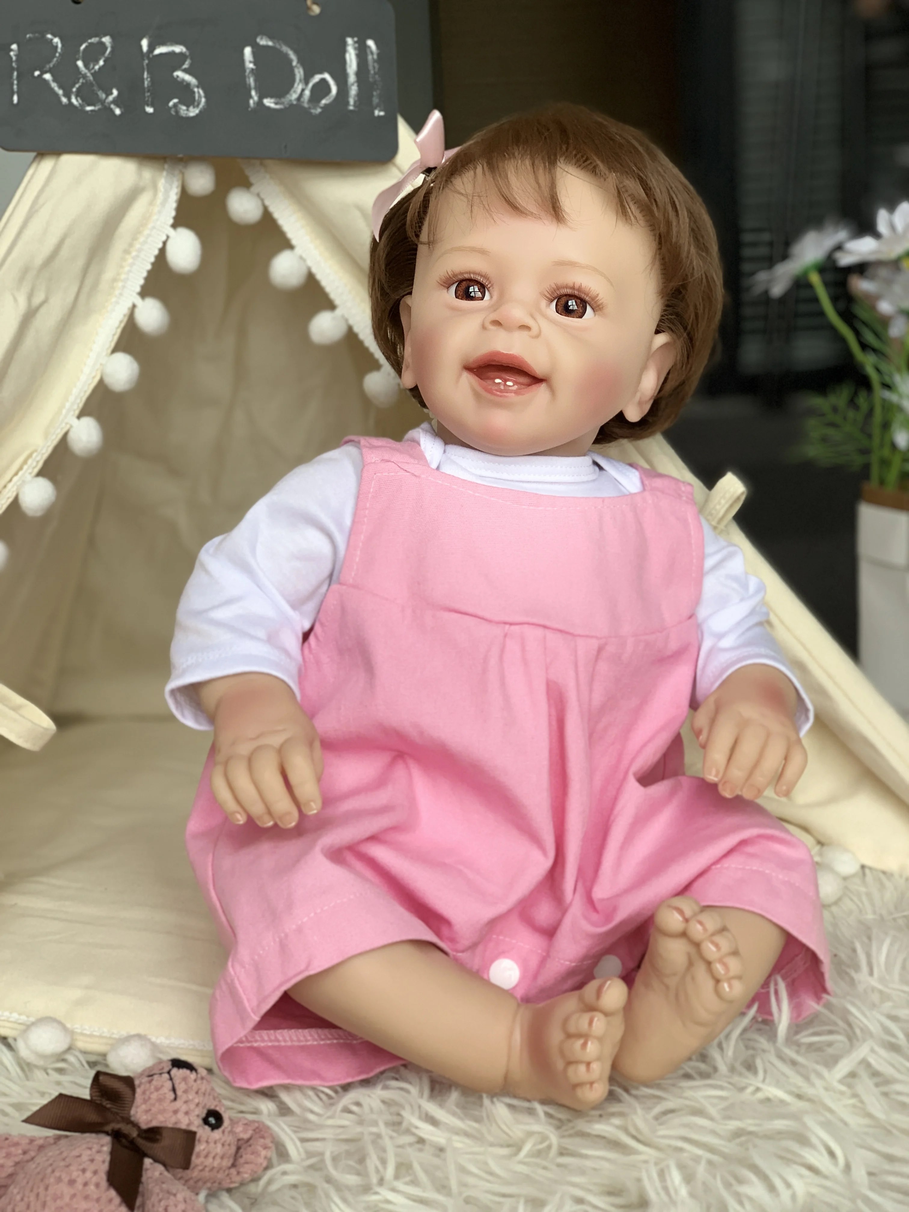Function 14inch Drinks Lunabebe Be Nasau Packaging No Atacado Short 32 Bed Silicone 99 Sorpresa Reborn Doll