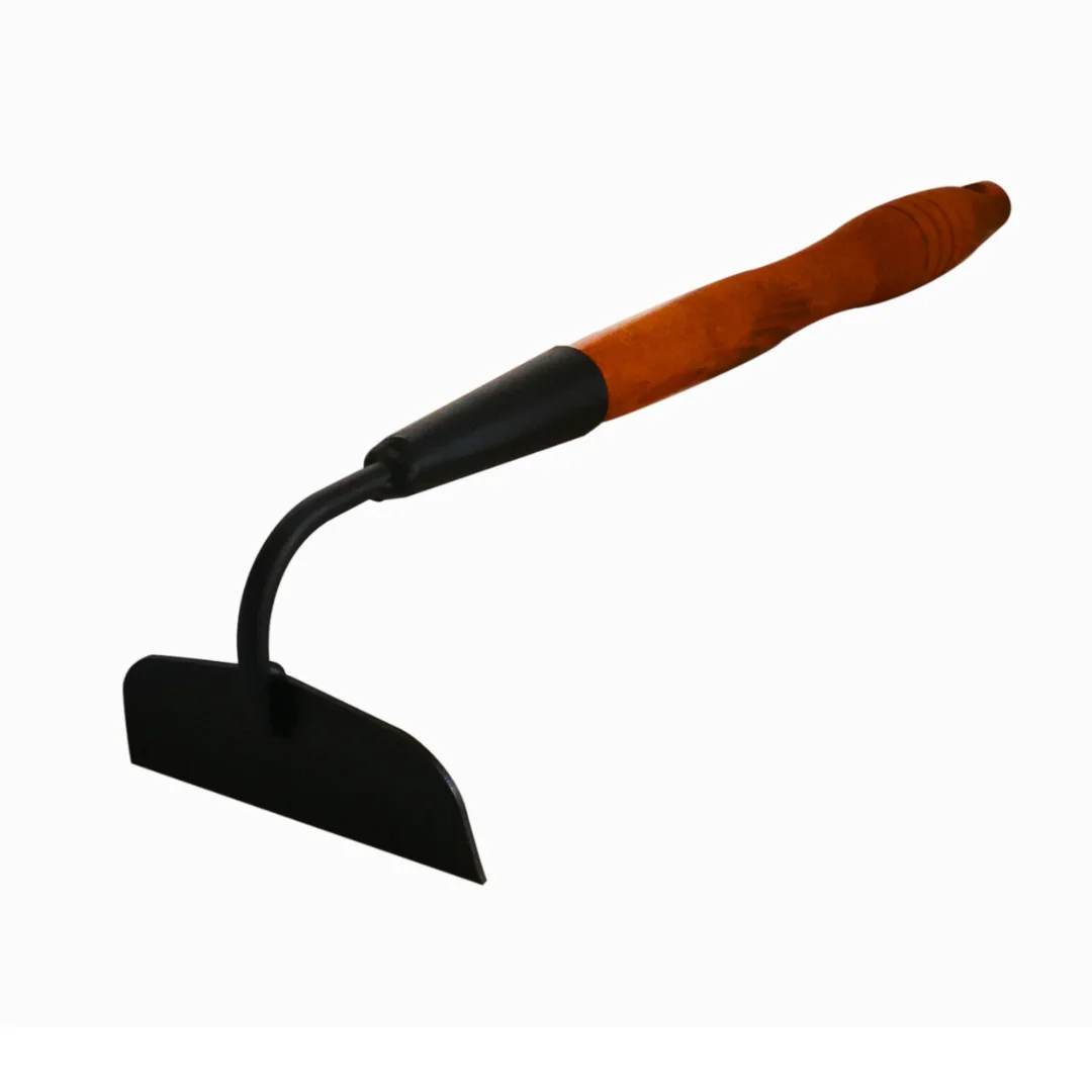 High quality Italian garden tools hand hoe weeder in carbon steel and certified wood for gardening