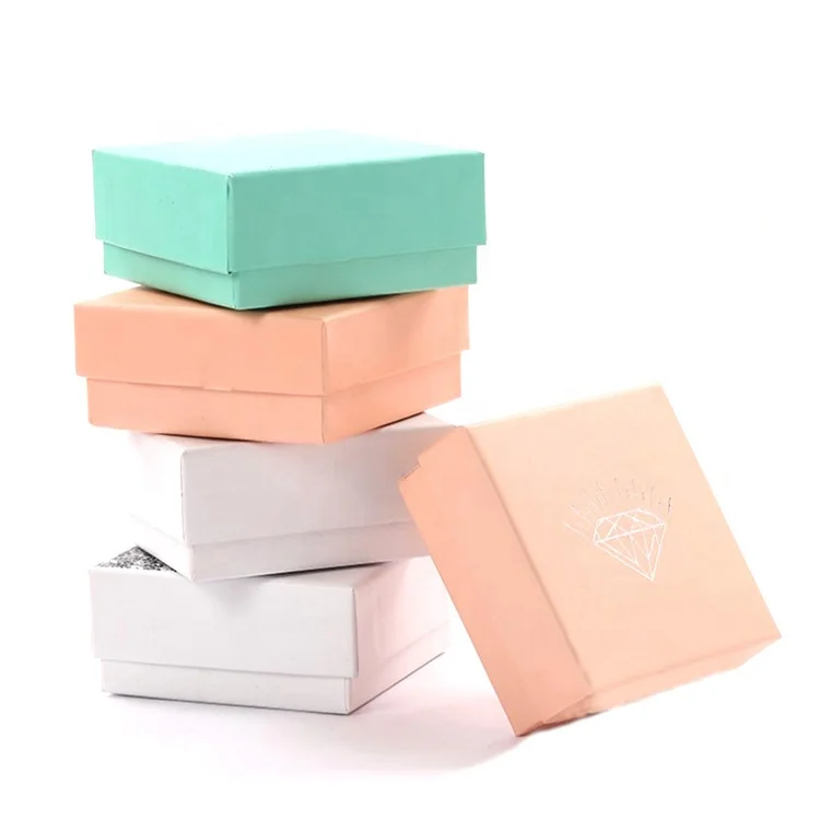
Wholesale High Quality Custom Printing Hard Cardboard Paper Box Jewelry Packaging Small Lid And Base Gift Box 