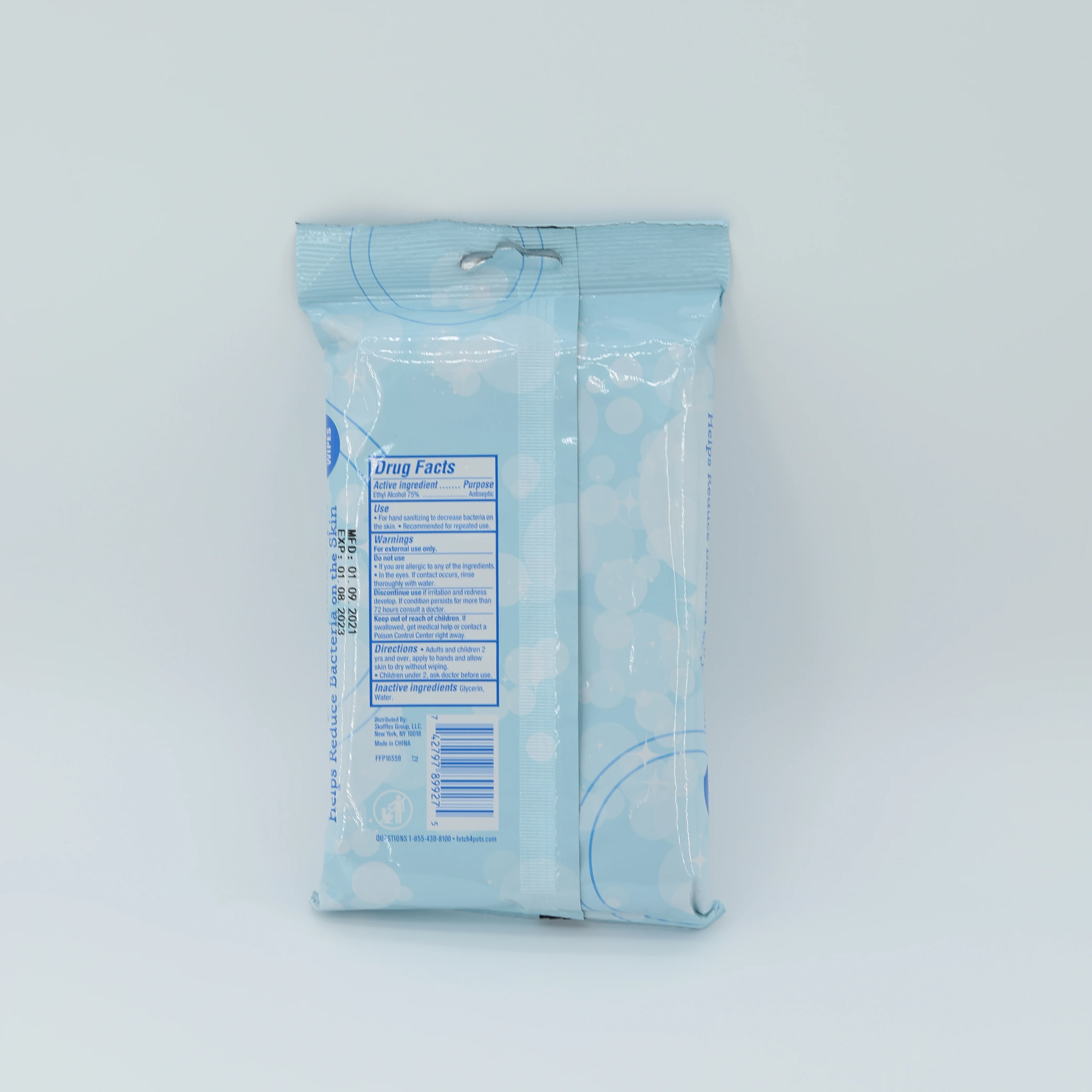 Good quality Antibacterial skin Cleaning Alcohol Wet Wipes 30pcs