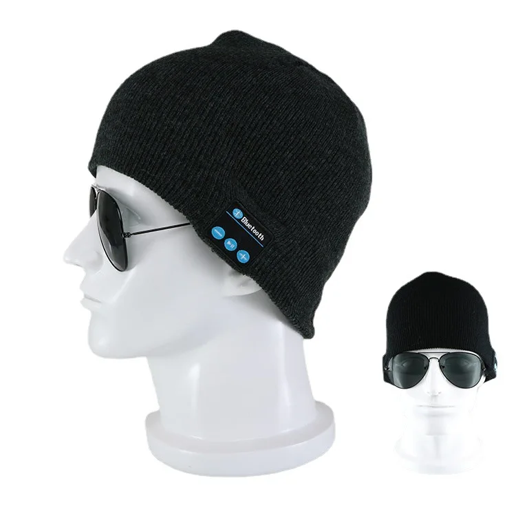 New Fashion Beanie Hat Wireless Earphone Smart Headset Speaker Mic Winter Outdoor Sport Stereo Music Hat
