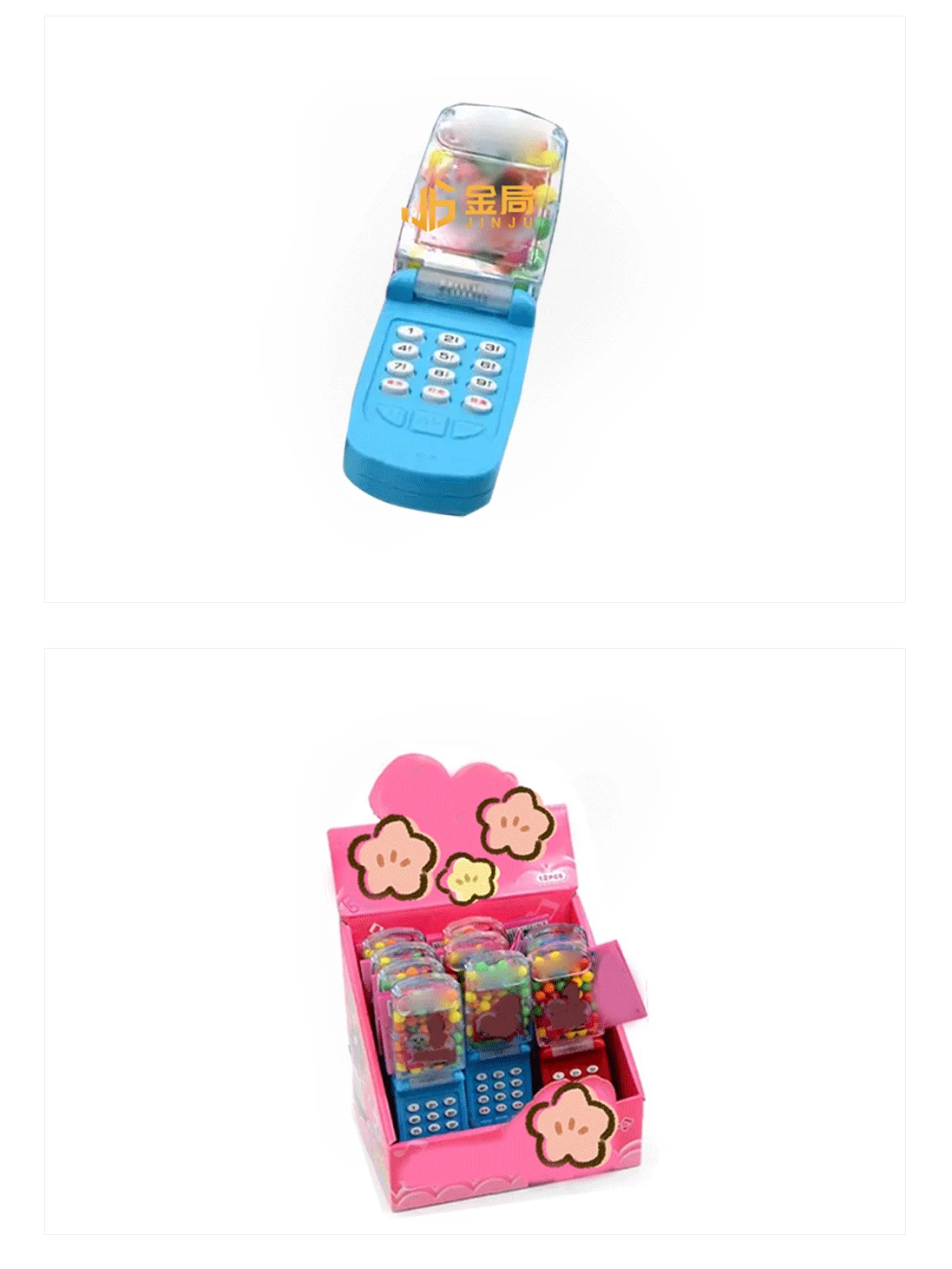 Высокое качество музыкальный мобильный телефон форма конфеты Кондитерские игрушки детские и