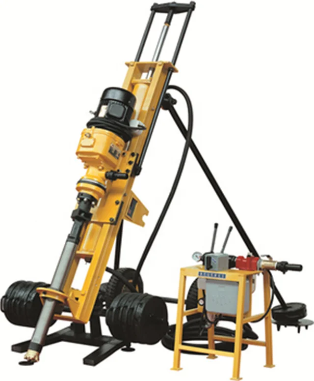 Simple Structure Drilling Machine KEMING Pneumatic Hydraulic Drilling Rig with Low Cost