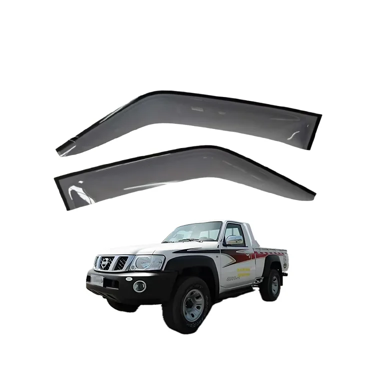 Luxury Auto Car Deflectors for Nissan Patrol Y61 Pickup 1997-2024 2-Doors Window Visor Car Sun Shade