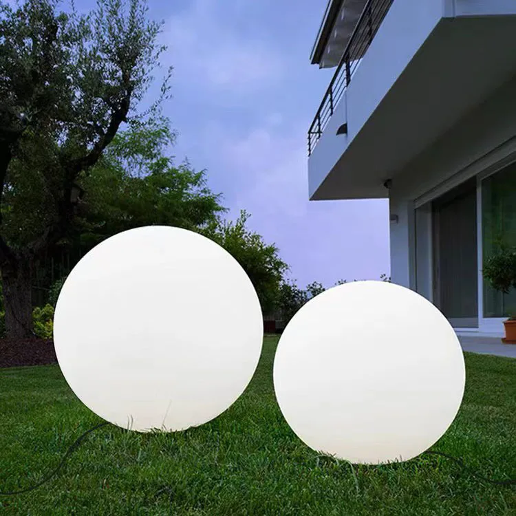 outdoor inflatable solar floating large globe deck garden lights ball waterproof round swimming pool lights