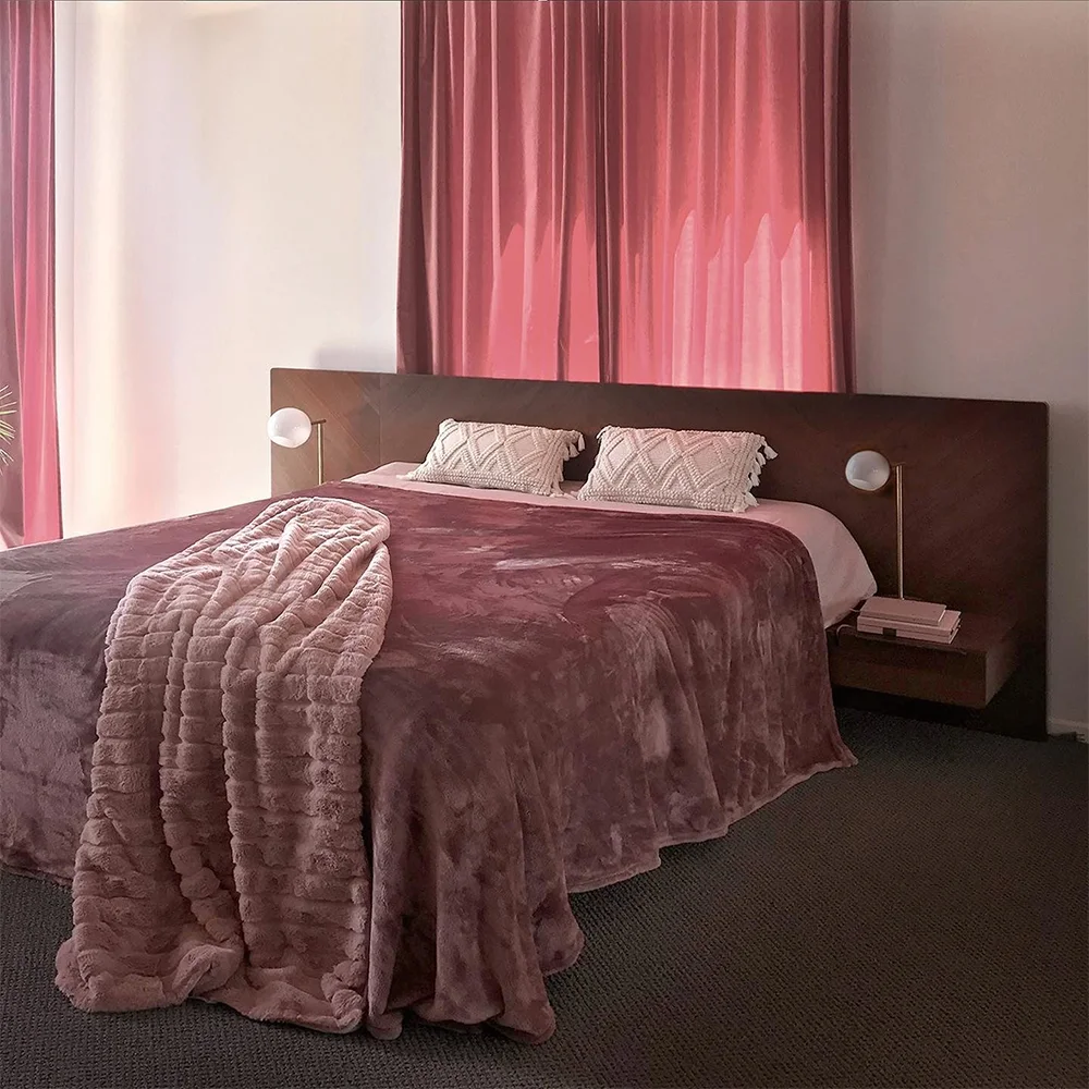 Rustic King Bed Frame with Nightstands Handmade Wooden Bedroom Furniture