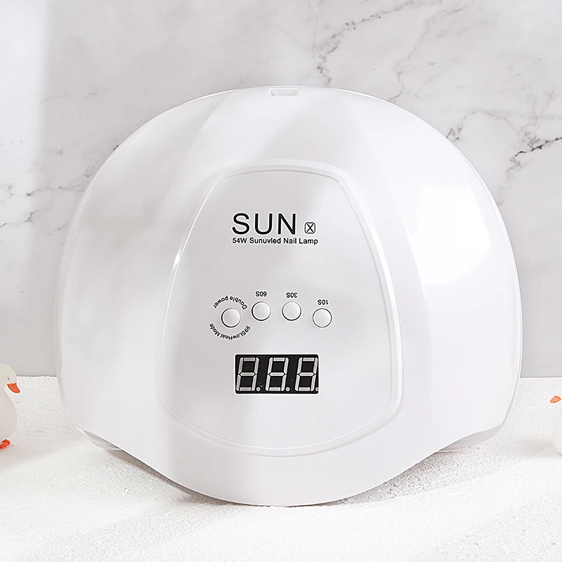 Hot Sale High Power UV Lamp SUN X LED Nail Lamp 54W Base free to disassemble removable adapter