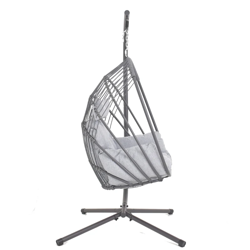 Hot Sale Steel Hanging Swing Chair Egg Outdoor Patio Kids Garden Balcony Modern Hanging Chair with Stand