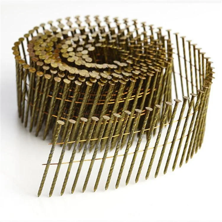 
15 degree wire weld wooden pallet coil nail / High Quality Wire Coil Nails for Fence Building 