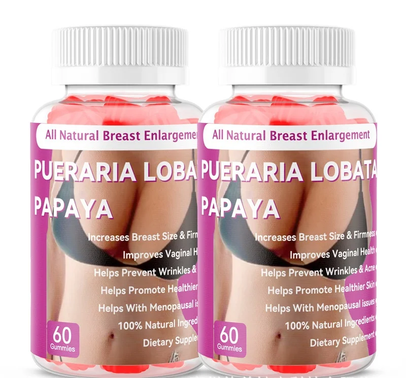 Pueraria lobata papaya Gummy Candy увеличивают размер груди и упругость Мармеладные Конфеты улучшают здоровье влагалища пищевая добавка