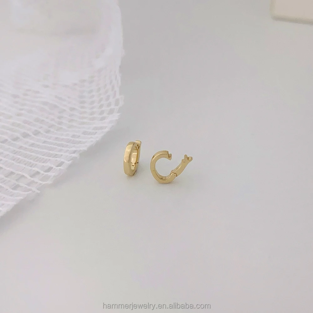 Wholesale 14k Real Gold Necklace Connector Charm Clip Clasp for DIY Necklace And Bracelet Jewelry Making Findings