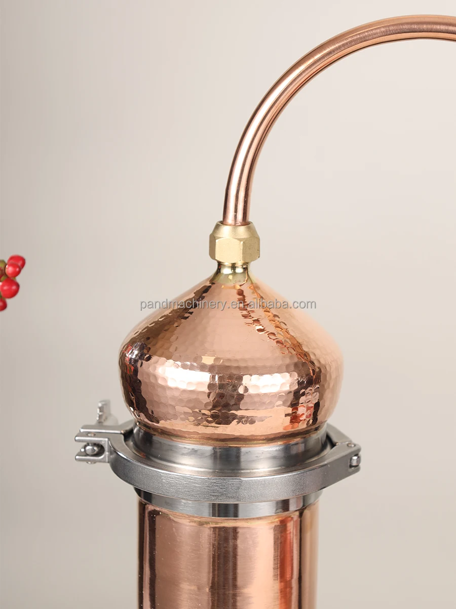 Alcohol distiller for vodka gin whiskey rum brandy tequila/Pure copper small-scale distillation machine