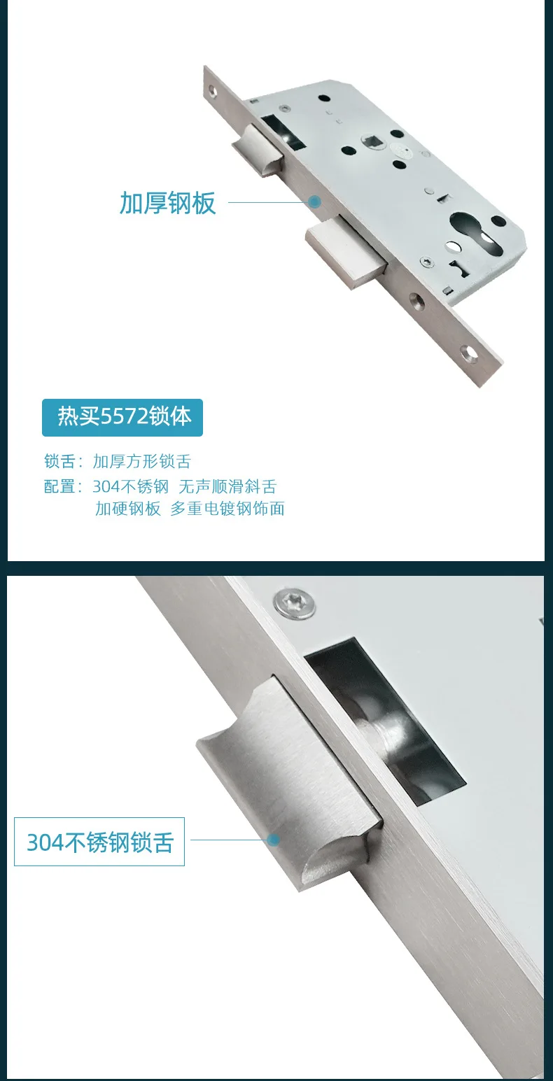 5572 euro fire rated gate door lock body split cylinder mortise lock for wooden door