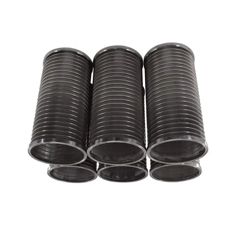 0.9 mm 1 mm slot gap SS304 316L drum filter Rotary screening machine wedge V-shaped screen Dewatering Vibrating Screen