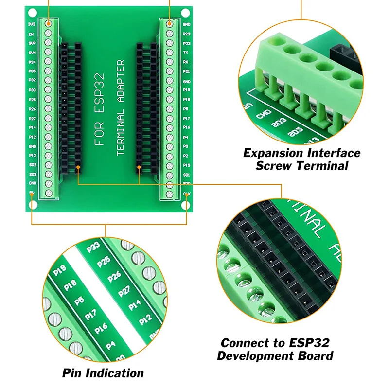 ESP32 expansion Board 38Pin Development Board Wireless WiFi Bluetooth 2 in 1 Dual Core CPU