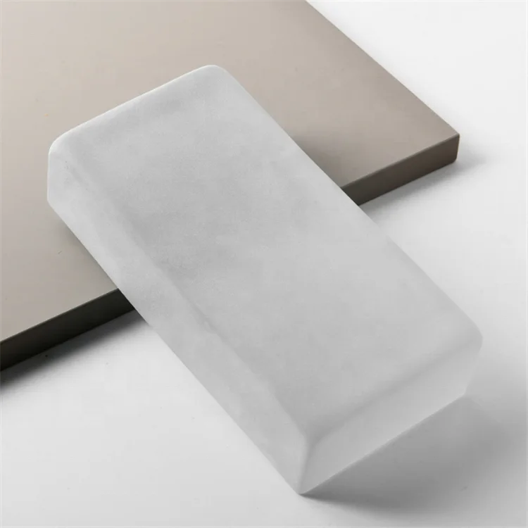 Wholesale hot melt solid glass brick frosted crystal brick transparent crystal background wall brick