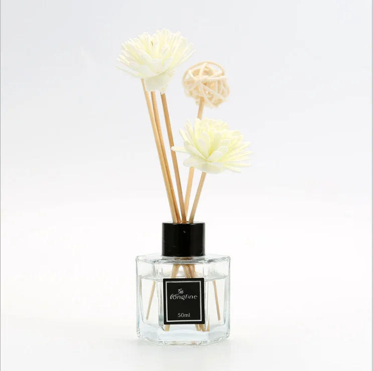 
New Style Hexagonal Aromatherapy Air Freshener Aromatherapy Oils Bulk Glass Jar With Several Kinds Cap 