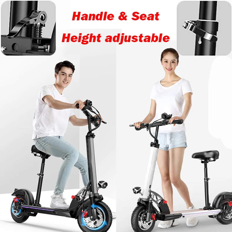 Hot Sell Bezior S1 10inch 48V 1000W High Power Fastest Disk Brake E Scooter With Dual Motor Electric Scooters