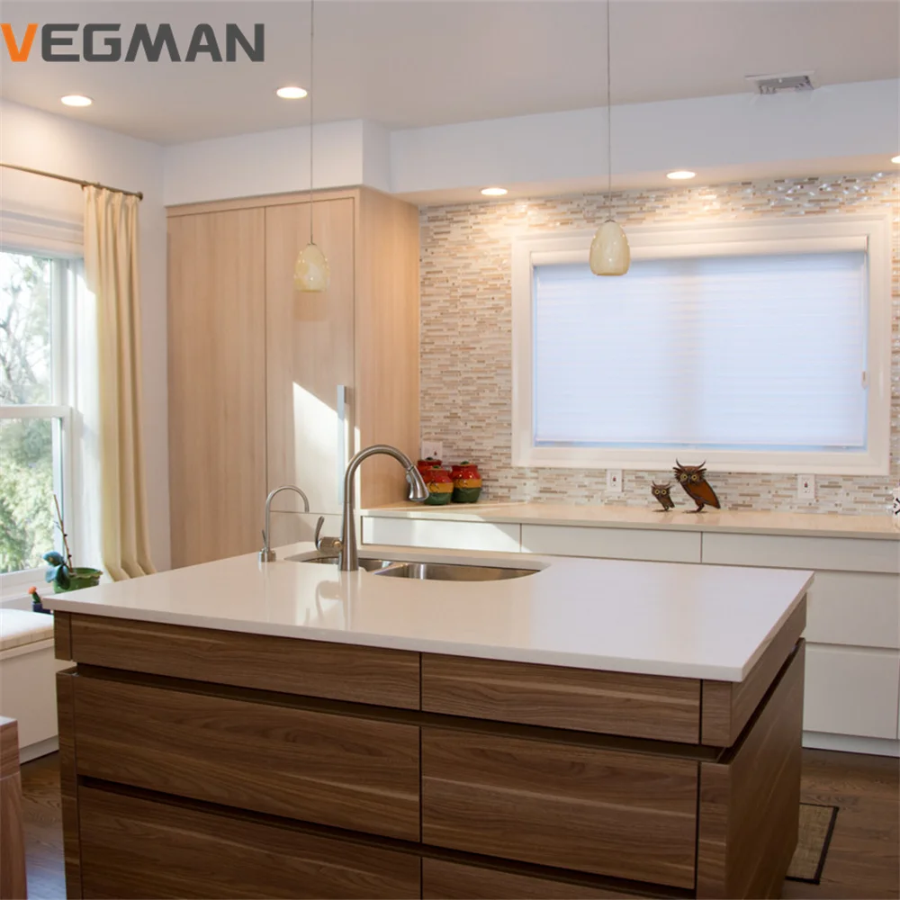 small home kitchen cabinet custom smart solid wood material lacquer kitchen cabinet with glass doors