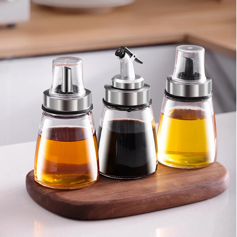Food Grade  Glass Small Oil Nozzle Kitchen oil dispenser Storage Oil Pot