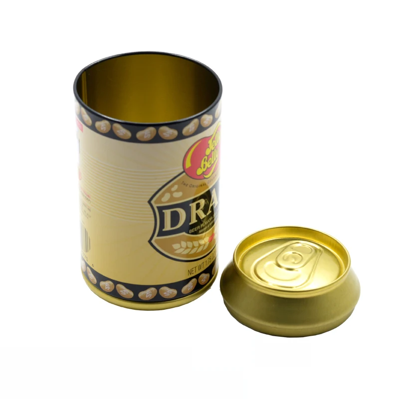 Promotional Beer Soda Shaped Gift Tin Box Underwear Sock Packing Tin Can for T-shirt  Packing Empty Tin Boxes