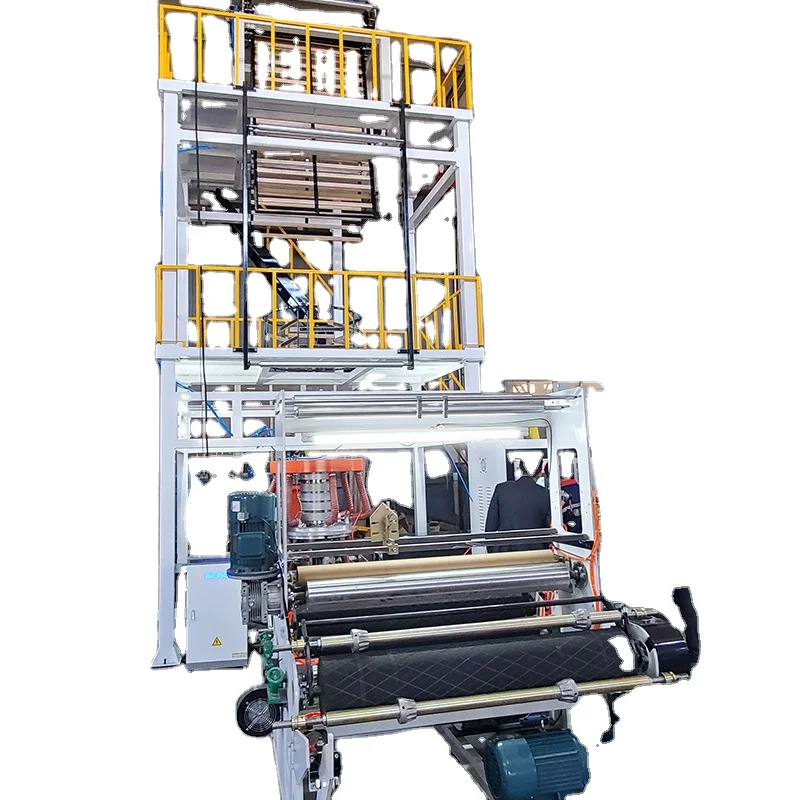 LDPE Plastic Extruders HDPE Blow Film Machine LLDPE Plastic Film Blowing Machine