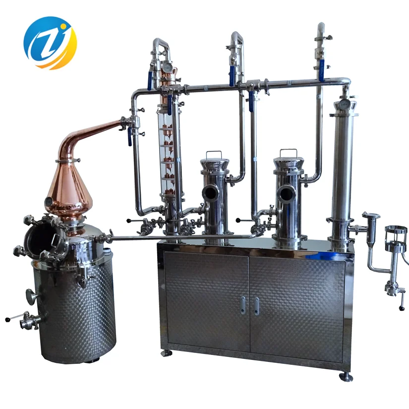 Gin distillation electric copper pot still 100l distiller alcohol machine