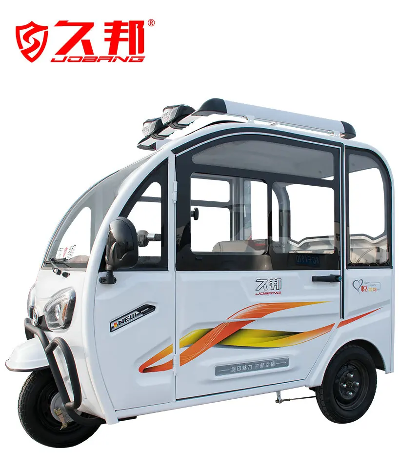 Enclosed Body Adult Electric Tricycle Solar Car for Passenger