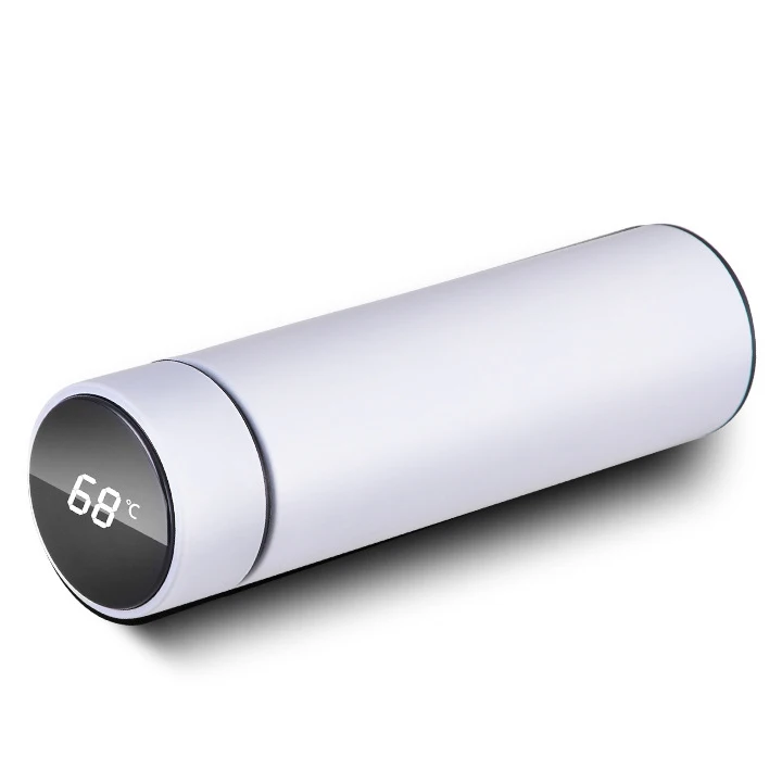 Smart Vacuum Flask Stainless Steel Water Bottle 17oz Thermos with LCD Touch Screen temperature Display with Double Wall Vacuum